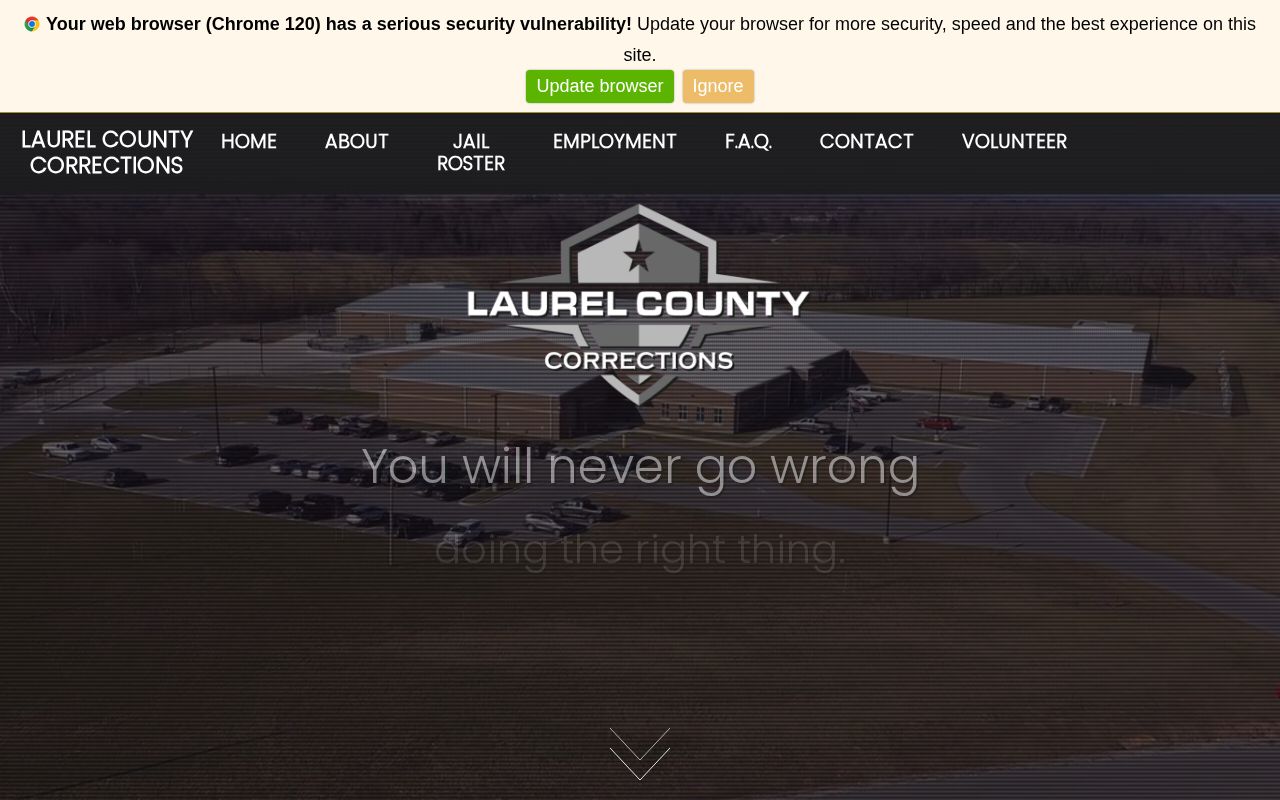 Laurel County released inmate facility contact and release record source